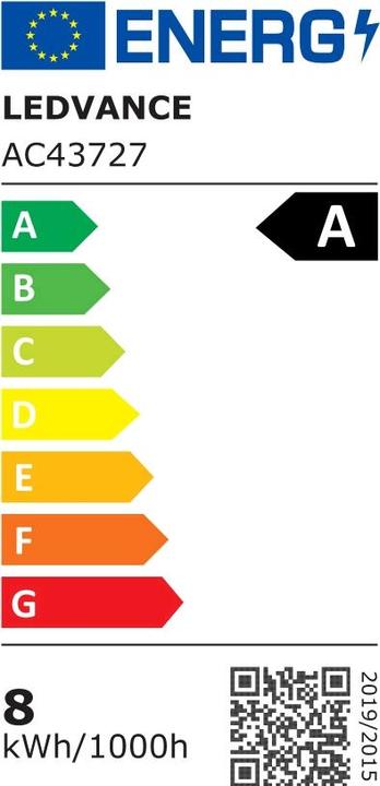 Energy Label Osram ENERGY EFFICIENCY FILAMENT A 100 72 W E27A (E27, 7.20 W, 1521 lm, 1 x, A)