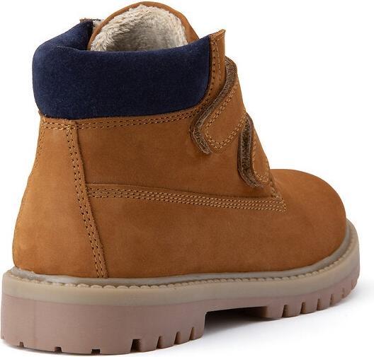 Produktbild La Redoute Collections Gefütterte Lederboots mit Klettverschluss (30)