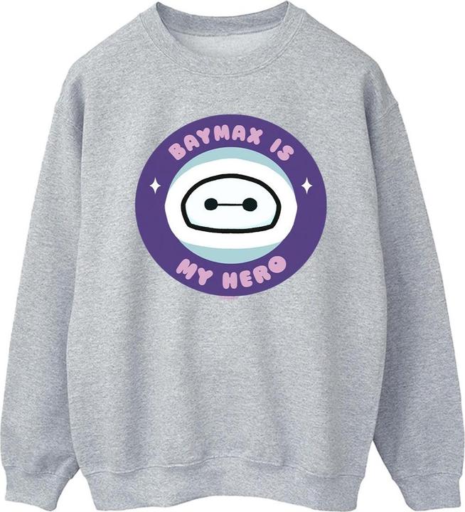 Actual product image Disney Mens Big Hero 6 Baymax My Hero Pocket Sweatshirt (L)