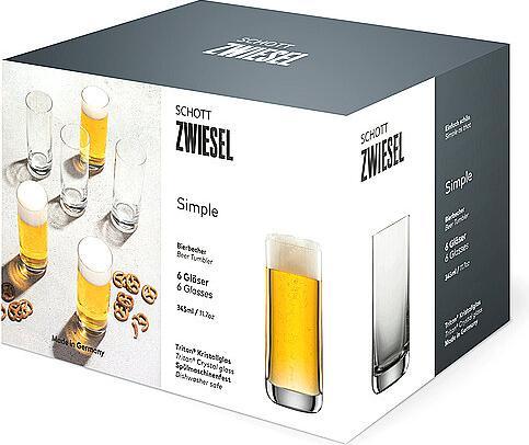 Produktbild Schott Zwiesel SCZ Bierglas Simple 6er Set (0.35 l, 6 x)