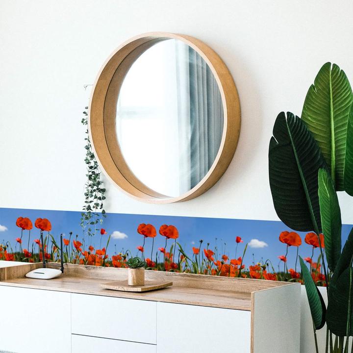 Actual product image Trenddeko Border poppies (38 x 15 cm)