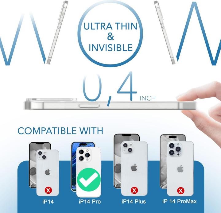 Image du produit Nalia Étui rigide mat extrêmement fin de 0,3 mm d'épaisseur (Apple iPhone 14 Pro)