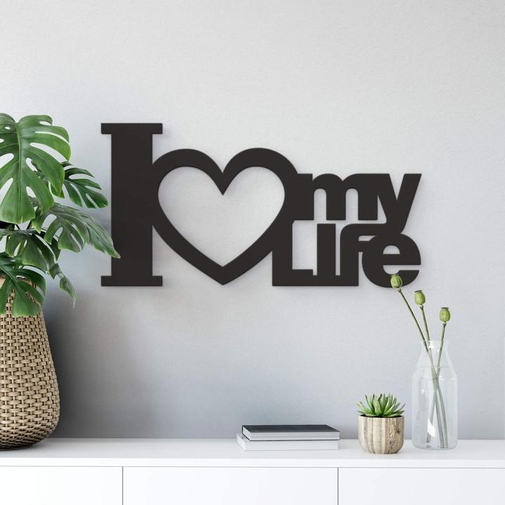 Immagine prodotto Trenddeko 3D - Amo la mia vita (30,5 x 15,5 cm)