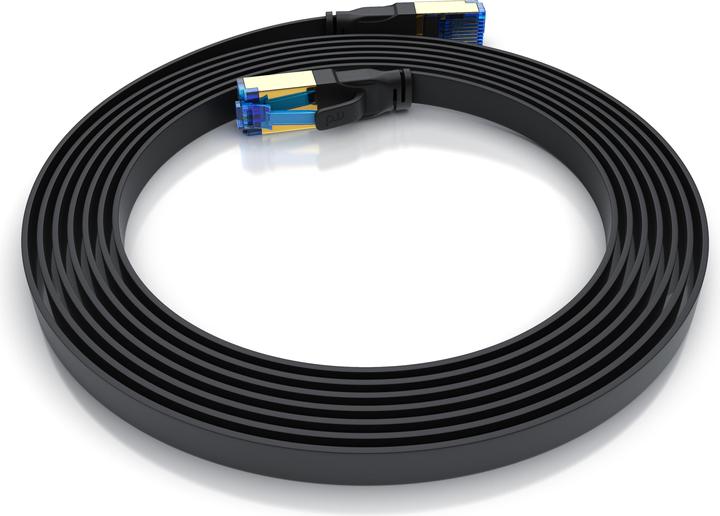Immagine prodotto Primewire Cavo di rete CAT 8.1 piatto - cavo patch LAN cavo dati - cavo d'installazione a nastro piatto - Cat (U/FTP, CAT8.1, 3 m)