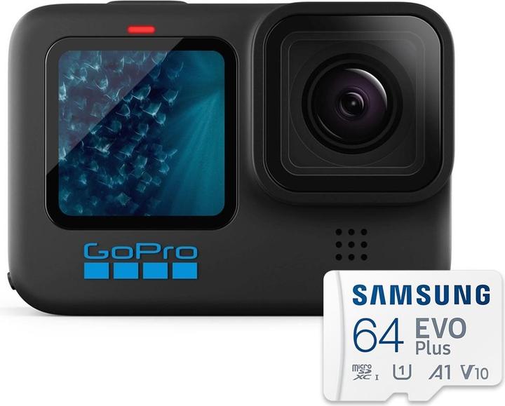 Image du produit GoPro HERO11 Black - caméra avec Casey (carte MicroSDXC 64 GB incluse) (60p, WiFi, Bluetooth)