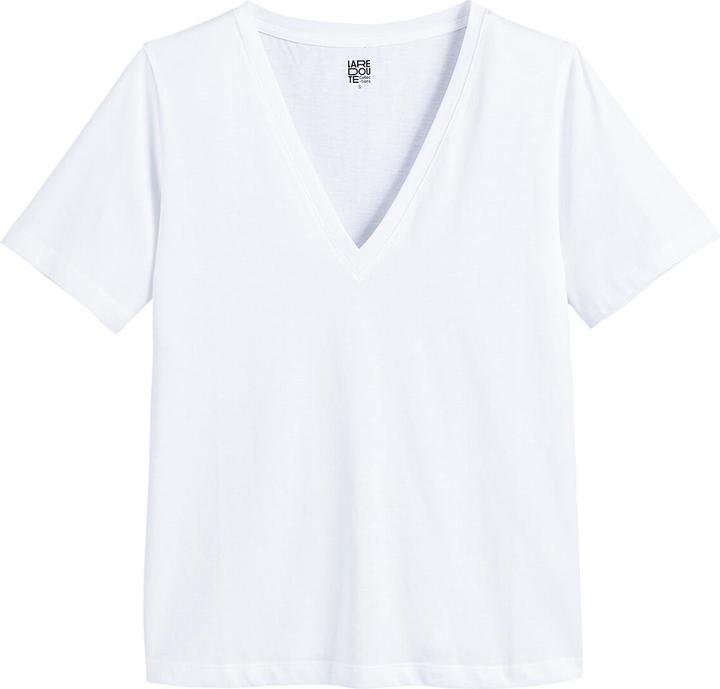 Produktbild La Redoute Collections T-Shirt mit V-Ausschnitt (L)
