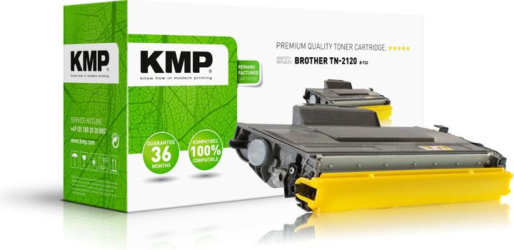 Produktbild KMP B-T22 Toner XXL kompatibel mit Brother TN-2120 X (BK)