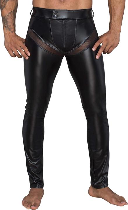 Produktbild Noir Handmade Hose Powerwetlook / 3D-Netz (M)
