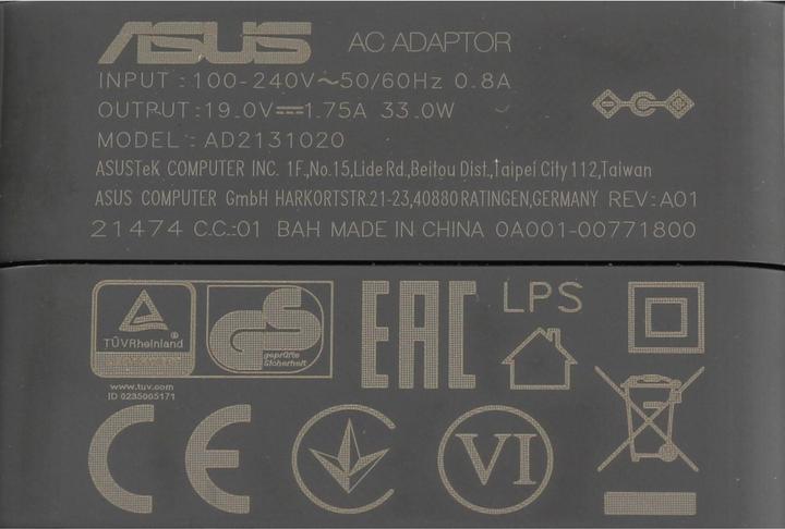 Actual product image ASUS AC Adapter (33 W)