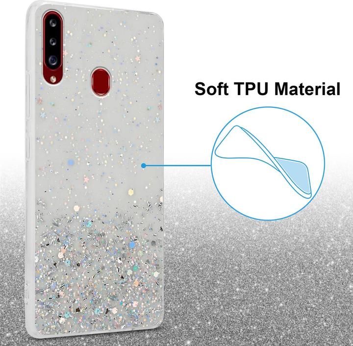 Produktbild Cadorabo TPU Cover funkelnder Glitter (Samsung Galaxy A20s)