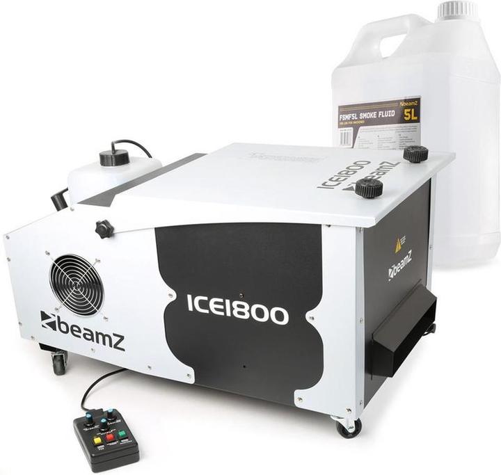 Actual product image BeamZ Smoke machine - ICE1800 - Low Fog Machine with 5 liters of smoke fluid - 1800W