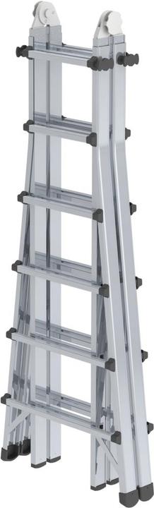 Produktbild Munk Teleskopleiter 4-teilig ohne Traverse 4x6 Sprossen (Teleskopleiter, 640 cm)