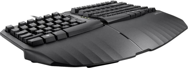 Actual product image Perixx PERIBOARD 413 DE B, ergonomic mini keyboard, black (DE, Cable)