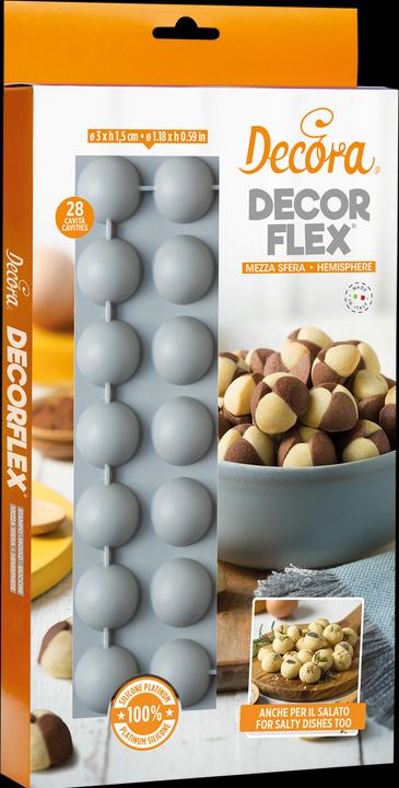 Immagine prodotto Decora Moule Silicone 28 Demi-Sphère ø 3 x 1,5cm (3 cm)