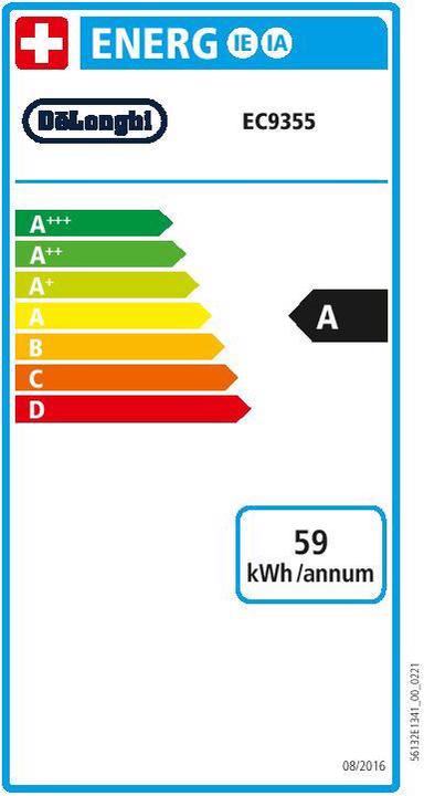 Label énergétique De'Longhi La Specialista Prestigio