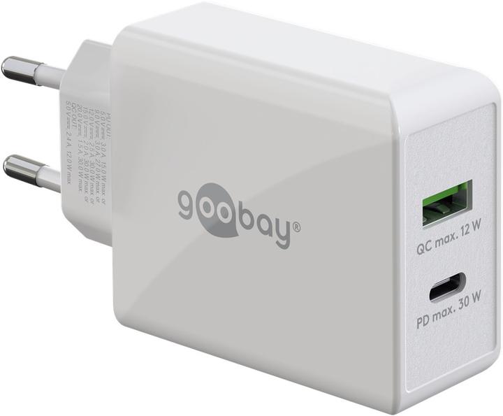 Actual product image Goobay Dual USB Quick Charger (30 W)