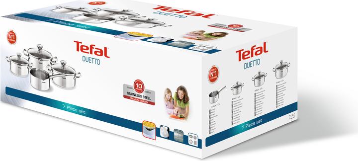 Produktbild Tefal Duetto (16 cm, Kochtopf, Edelstahl)