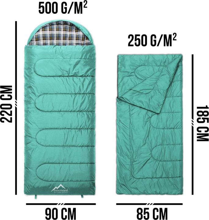 Actual product image Normani 4-in-1 sleeping bag Antarctica - 415 (220 cm)