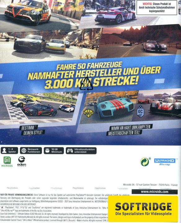 Image du produit Microids Gear Club Unlimited 2 - Édition Intégrale (PS5, DE)