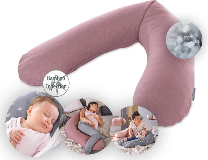 Actual product image Theraline Nursing pillow "The Original" with polyester hollow fibre filling incl. cover 190 cm (190 cm)