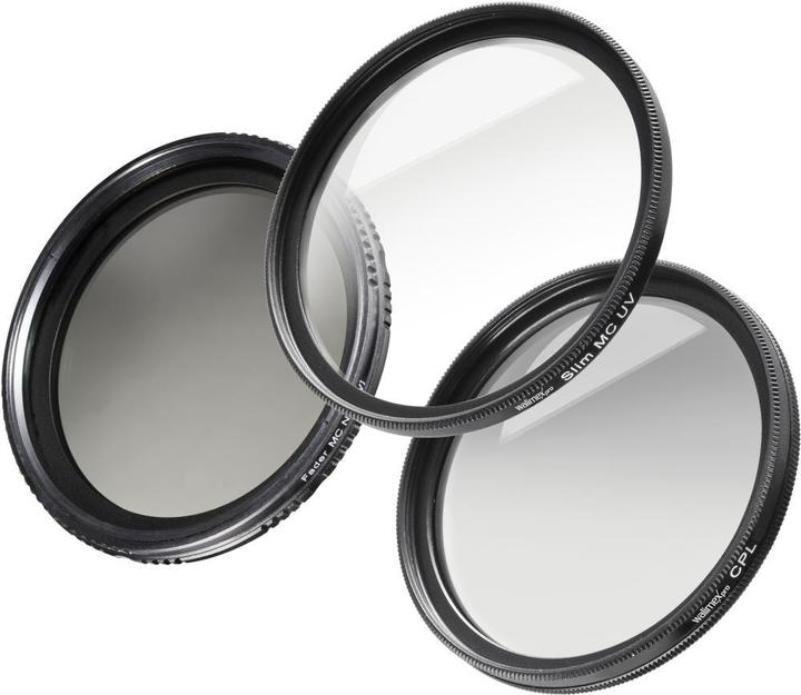 Walimex Starter Komplett-Set (62 mm, UV-Filter, ND- / Graufilter, Polarisationsfilter)