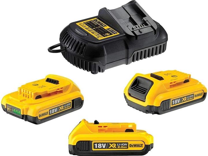 Immagine prodotto DeWalt Caricatore DEVAL DCB115 + 2x2.0Ah DCB115D3 (18 V)