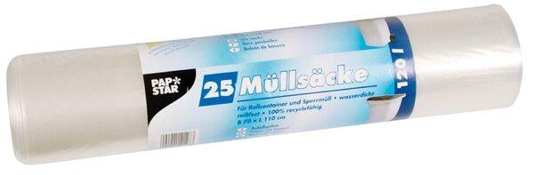 Actual product image Papstar Mlls "cke LDPE, 120 litres, transparent (25 x, 120 l)