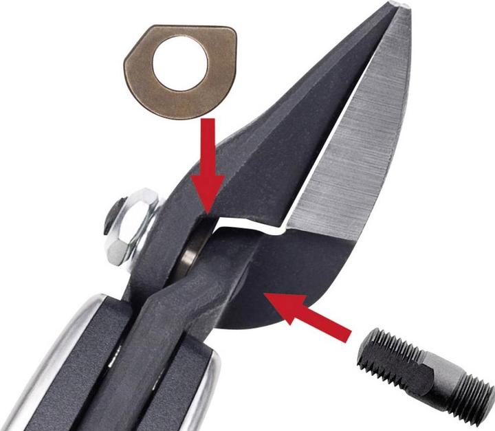 Productafbeelding Erdi Plaatschaar D39ASS rechts knippen (230 mm)