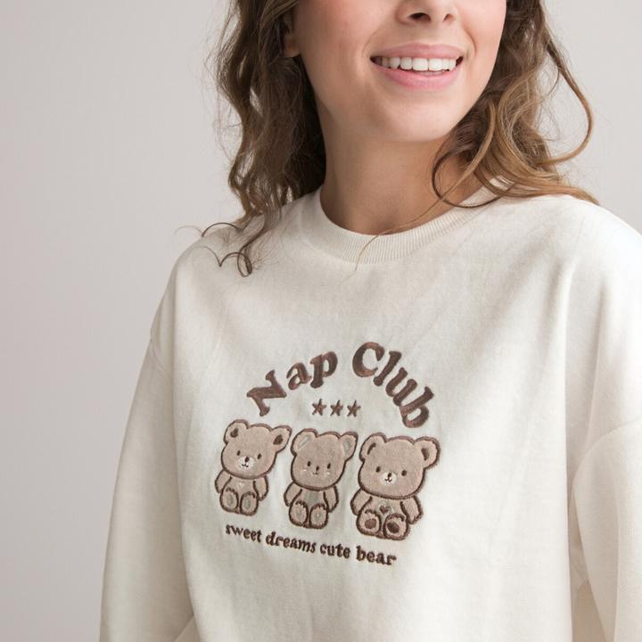 Produktbild La Redoute Collections Samtö-Pyjama mit Bärenmotiv (158)