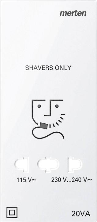 Actual product image Merten Central plate for shaver socket, MEG213619