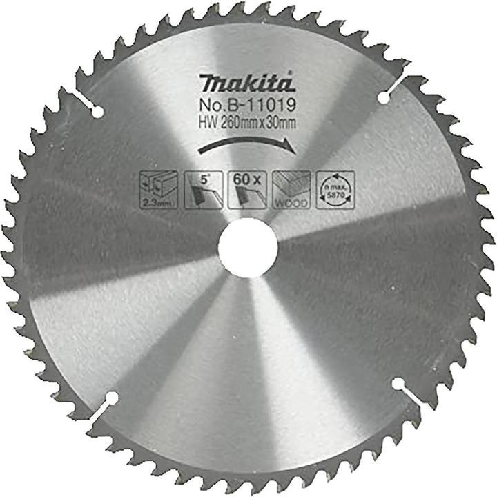 Image du produit Makita Lames de scie HM 260x30x60 COREAN
