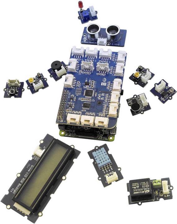 Actual product image Seeed Studio RPI GROVE+ START - Raspberry Pi - GrovePi+ Starter Kit