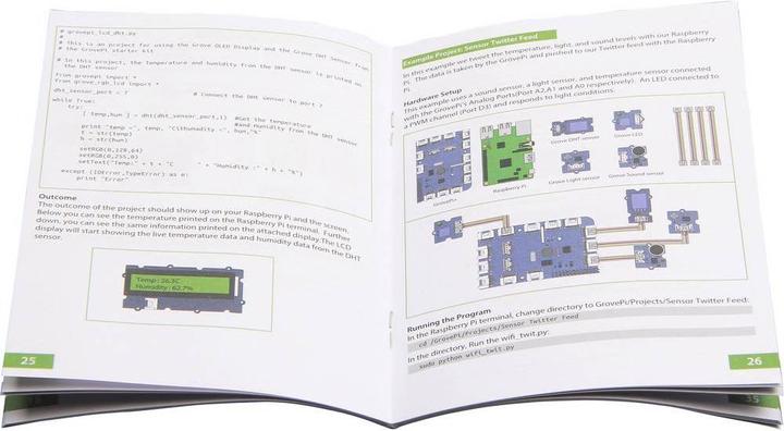 Actual product image Seeed Studio RPI GROVE+ START - Raspberry Pi - GrovePi+ Starter Kit