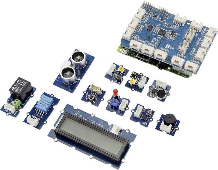 Actual product image Seeed Studio RPI GROVE+ START - Raspberry Pi - GrovePi+ Starter Kit