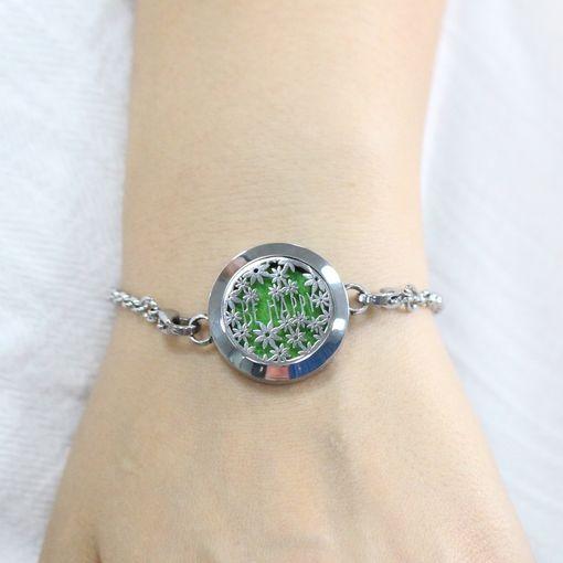 Immagine prodotto Zen Arôme Bracciale per gioielli profumati No.19 Diffusore per olio essenziale, profumo - acciaio inox (Metallo, Acciaio inossidabile)