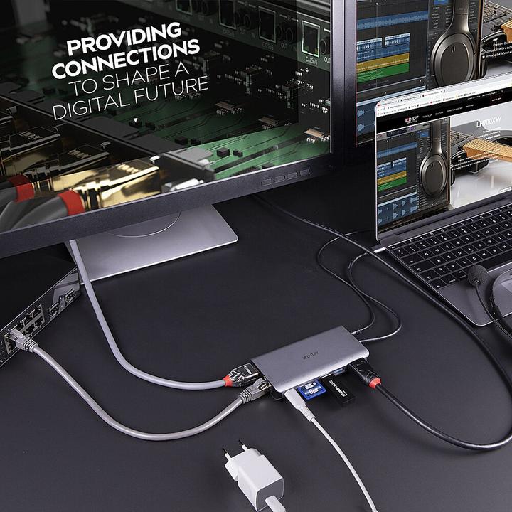 Produktbild Lindy DST-Mini XT (USB-C, 8 Ports)