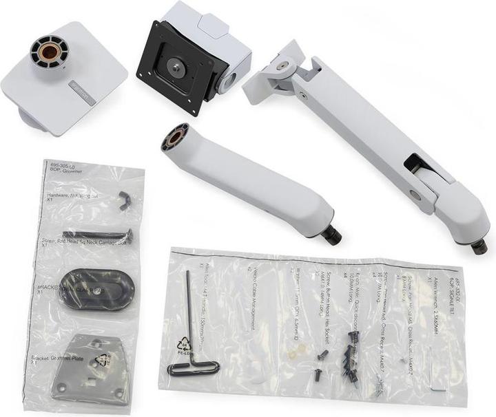 Actual product image Ergotron HX Arm With Very Heavy Duty Pivot Desk Mount White (Dining table, 57")
