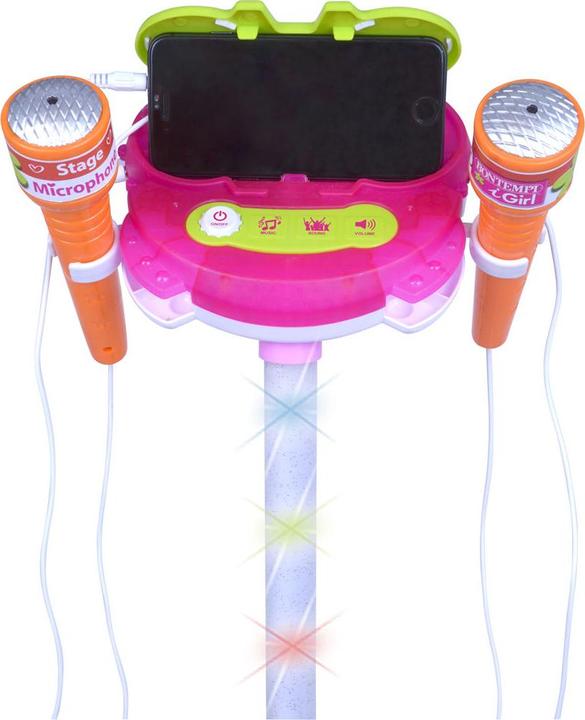 Produktbild Bontempi Bühnenmikrofon mit 2 Mikrofonen Pink