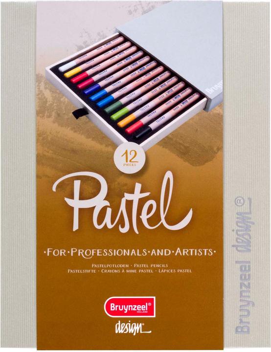 Actual product image Bruynzeel Pastel crayon design Pastel, box of 12 (Multicoloured, 12 x)