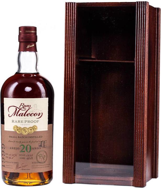 Actual product image Malecon Añejo 20 Años RARE PROOF 1999 in wooden box