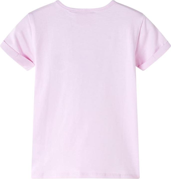 Actual product image VidaXL Children's T-shirt pale pink 128,Material: 95 % cotton. 5 (128)