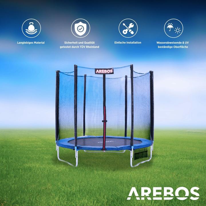 Produktbild Arebos Trampolin Randabdeckung und Sicherheitsnetz
