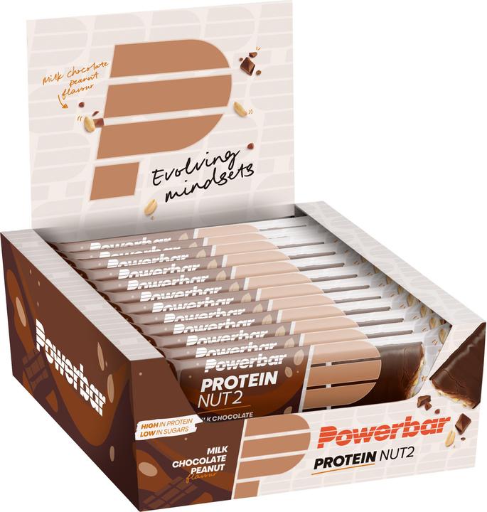 Image du produit Powerbar Protein Nut2 (Chocolat au lait, Arachide, 12 pcs, 540 g)