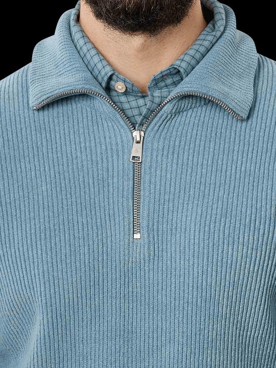 Produktbild Marc O'Polo Knit Pullover Half Zip Lightly Charred (L)