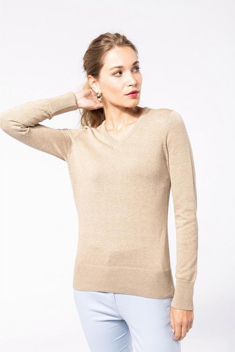 Produktbild Kariban Pullover mit V-Ausschnitt Damen (XS)