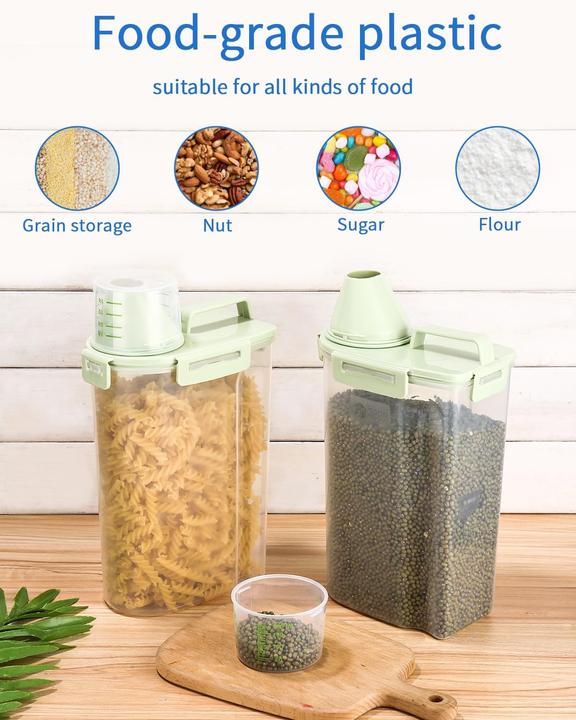 Image du produit Jutyum Boîtes à provisions avec gobelet doseur (2.50 l)