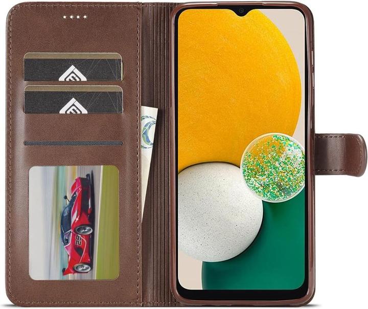 Produktbild LC.Imeeke Galaxy A15 - Leder Etui Hülle dunkelbraun (Samsung Galaxy A15)