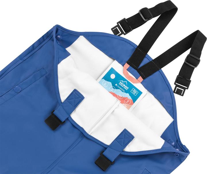 Actual product image Normani Children's rain trousers with braces "Skjolden" - 9251 (74, 75, 80, 86, 90, 92, 94, 96, 98, 102, 104, 106, 110, 116, 122, 128, 115 A, 85 A, 95 A, 105 A, 100 A, 120 B, 125 B)