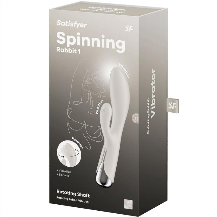 Actual product image Satisfyer Spinning Rabbit 1 Clitoris And G-Spot Stimulation Beige