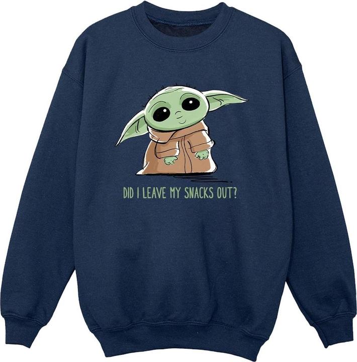 Star Wars The Mandalorian Grogu Snacks Meme Sweatshirt Jungen